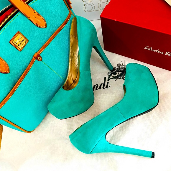 Charlotte Russe Shoes - 5/$25 TurquoiseCharlotte Russe 4-5 inches Free w/ purchase